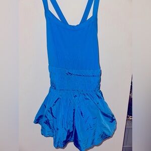 Blue free people activewear romper